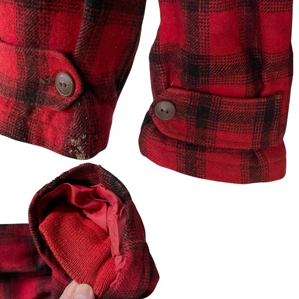 Vintage 1950s Woolrich Buffalo Plaid Jacket - Fully Lines, Zip
